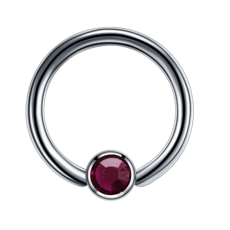 1PC G23 Titanium Opal Ear Septum Piercing Nose Ring Gem Ball BCR Piercings CBR Helix Tragus Labret Rings Piercings Body Jewelry