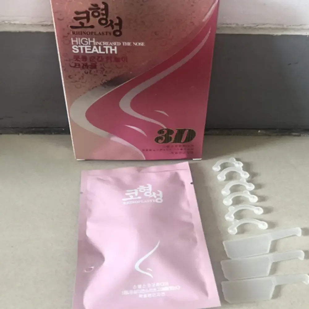 1 Set Beauty Nose Up Lifting Shaping Clip Clipper Shaper Bridge Straightening 3 Size Nose Clip Corrector Massage Tool No Pain