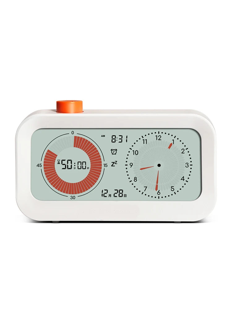 Digital Productivity Visual Timer Count Up/Down Function Alarm Calendar Display Clock Snooze Setting Time Management Tool