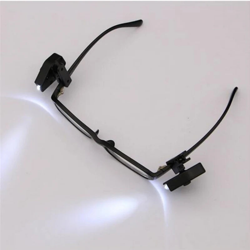 2Pcs/lot Mini Reading Lights Portable Flexible Eyeglass Clip Book Lights Students Dormitory Study Light Book Clip Lamp