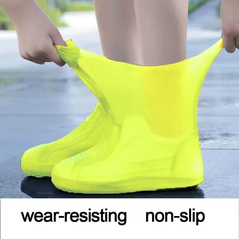 Rubber Rain Boots Rain Shoe Cover for Shoes Silicone Rain Boots Covers Protector Waterproof Footwear Covers
