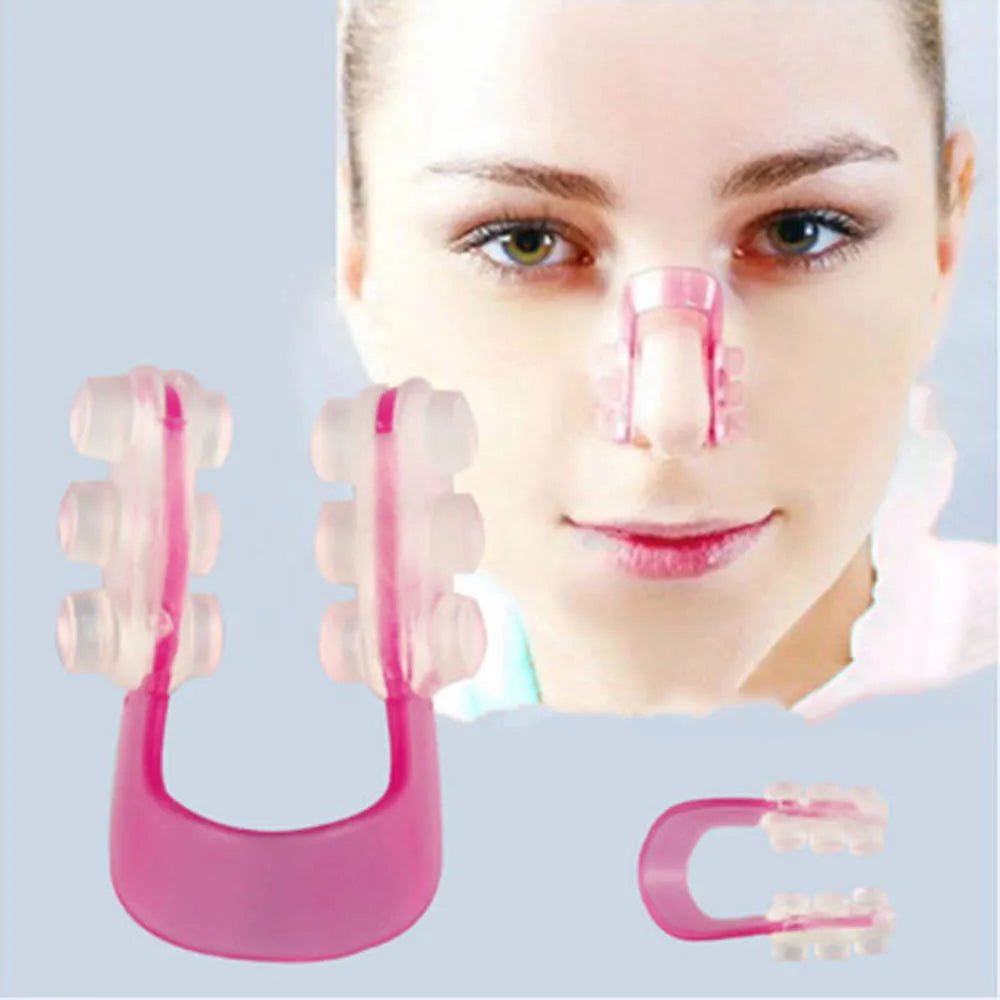 1 Set Beauty Nose Up Lifting Shaping Clip Clipper Shaper Bridge Straightening 3 Size Nose Clip Corrector Massage Tool No Pain