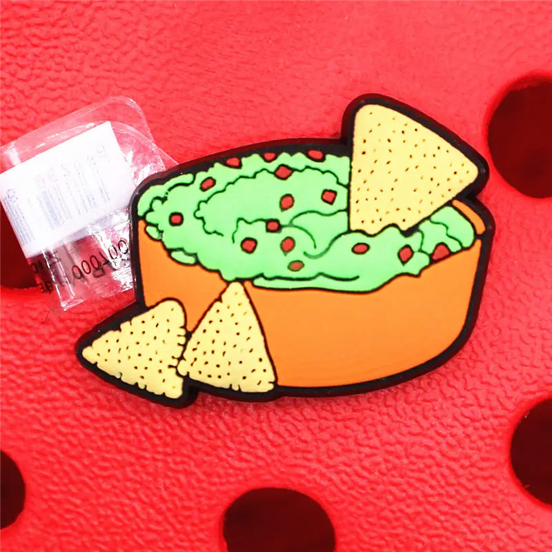 1pcs Foods Shoe Charms Cute Sushi Cookies Ice Cream Cake PVC Shoes Accessories Upper Decoraciones for Buckle Kids Gifts