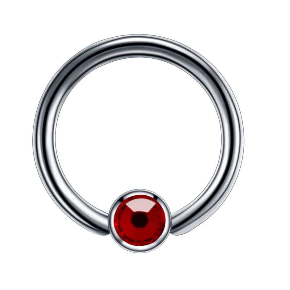 1PC G23 Titanium Opal Ear Septum Piercing Nose Ring Gem Ball BCR Piercings CBR Helix Tragus Labret Rings Piercings Body Jewelry