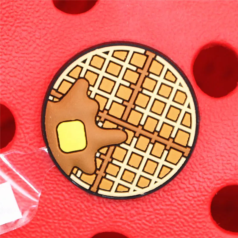 1pcs Foods Shoe Charms Cute Sushi Cookies Ice Cream Cake PVC Shoes Accessories Upper Decoraciones for Buckle Kids Gifts