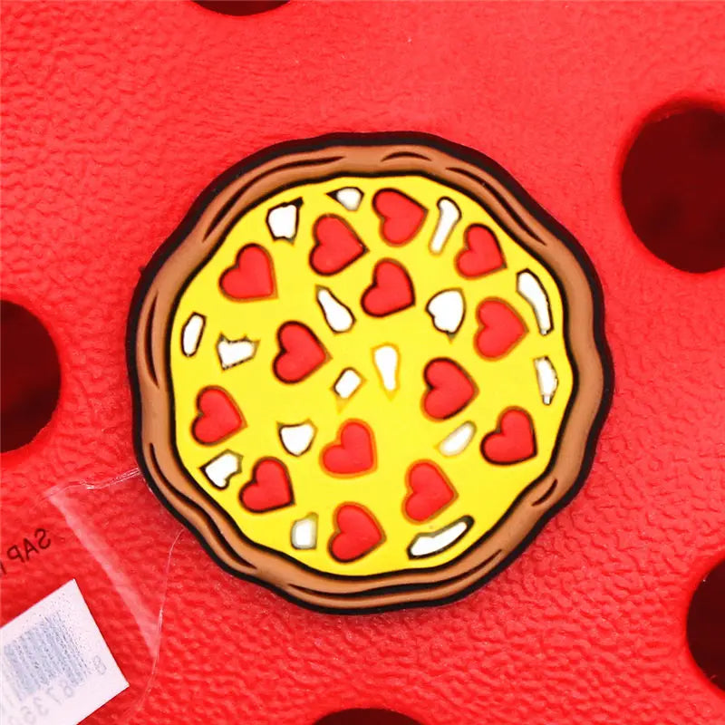 1pcs Foods Shoe Charms Cute Sushi Cookies Ice Cream Cake PVC Shoes Accessories Upper Decoraciones for Buckle Kids Gifts