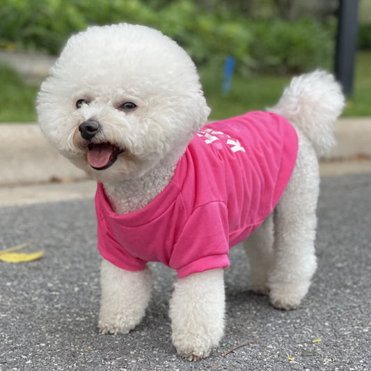 Cartoon Dog T-shirt Summer Dog Clothes Chihuahua T-shirt Puppy's Vest Yorkshire Pet Clothes Pet Clothing