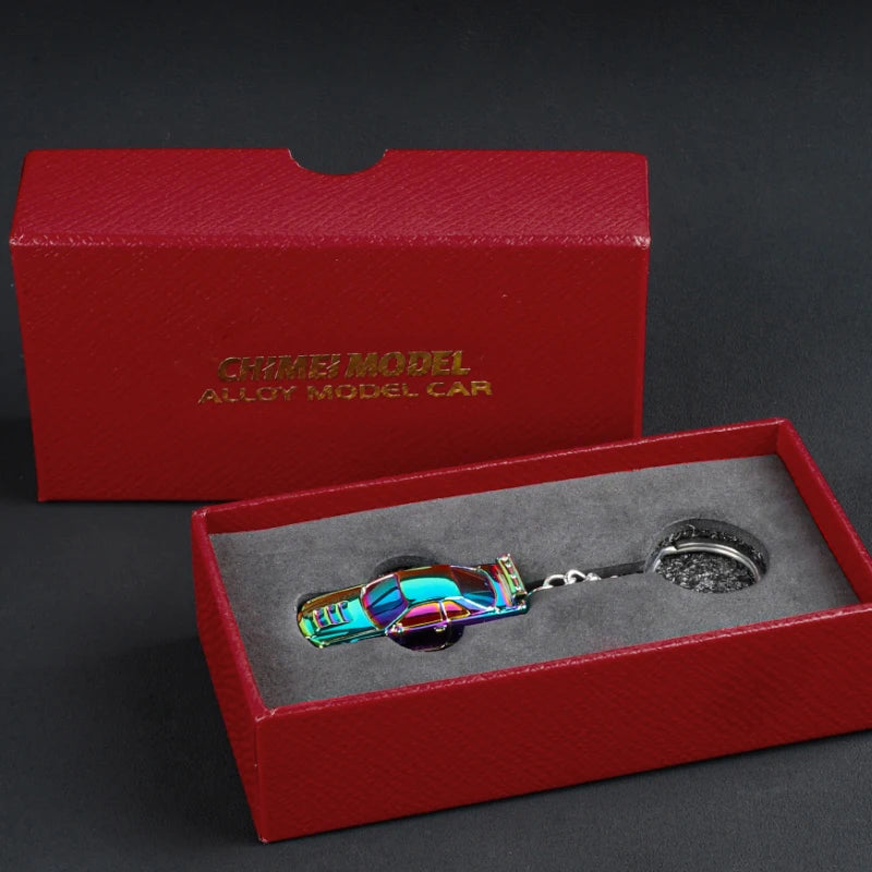 1/64 Electroplate Alloy Model Car Key chain GTR R34 RS7  Diecasts Metal collection decoration Exquisite gift box