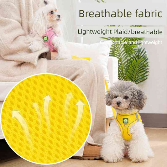 Small Size Dogs Pet Hand Holding Rope Vest Dog Bichon Teddy/Pomeranian Dog Puppies Chest Strap Dog Leash Dog