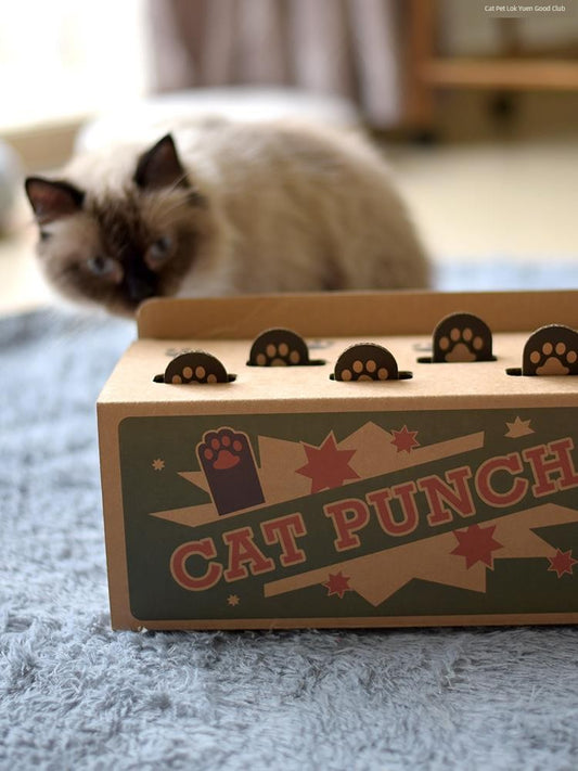 Cat Toy Mouse Beating Machine Pet Toy Kittens Use Paper Box Cat Teaser Toy Cat Toy Corrugated Paper Cat Scratch Board Straight Hair