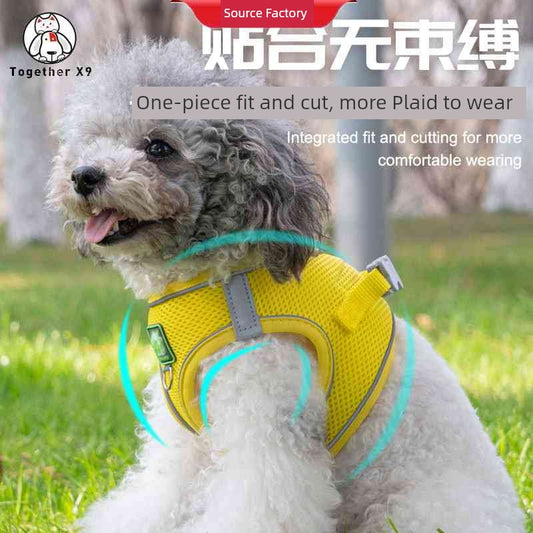 Small Size Dogs Pet Hand Holding Rope Vest Dog Bichon Teddy/Pomeranian Dog Puppies Chest Strap Dog Leash Dog