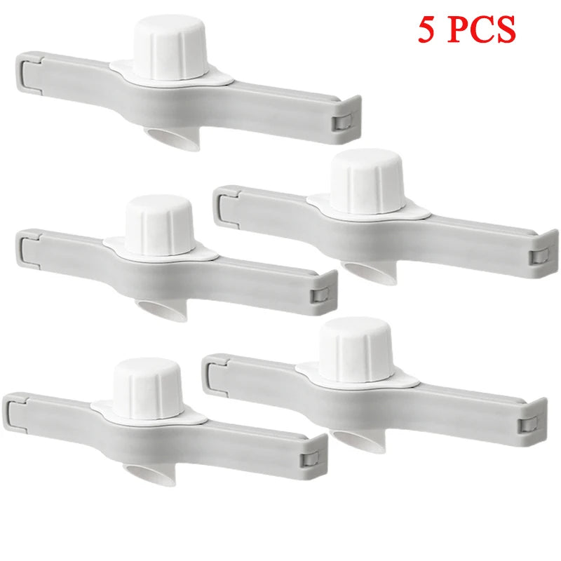 1-5PCS Screw Cap Sealing Clip Seasoning Bag Milk Powder Salt Bag Sealing Clip Snack Food Preservation Clip Kitchen Accessories